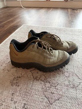 Nike ACG tan and black trail shoes